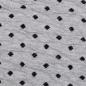 Preview: Baumwoll Jersey Crash-Knitteroptik in Schwarz/Hellgrau melliert